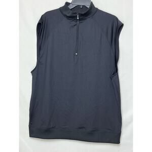 FootJoy Men’s Large Black 1/4 Zip Windshirt Vest 1006520 Golf Outerwear Jacket